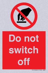 Do not switch off 